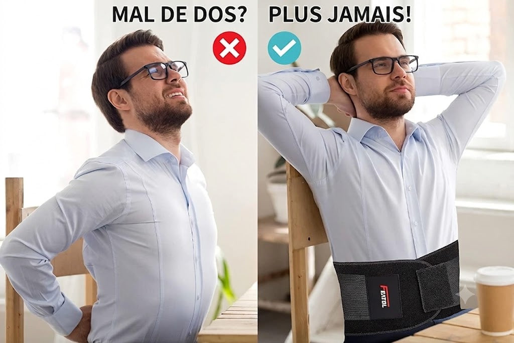 Ceinture lombaire pour soulager les douleurs lombaires – pour hommes et femmes.