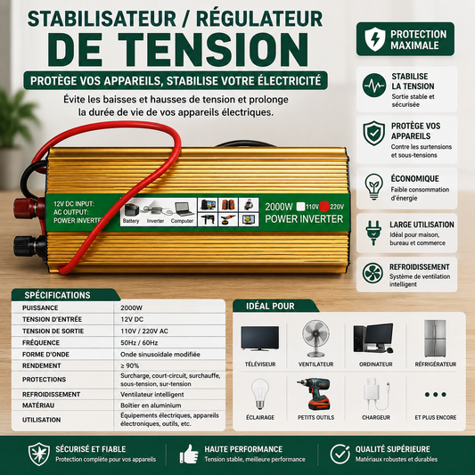 Convertisseur de Tension 2000W