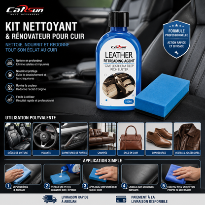 Kit Soin du Cuir Automobile